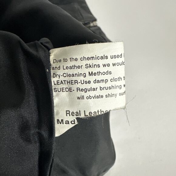 Here & Now Black Leather Vest Men’s Size XL - Picture 14 of 15